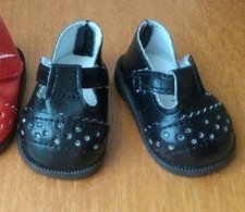 Black shoes babies for doll Marie Françoise fashion and work 40cm