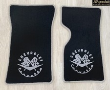 Tapis de Voiture Sol pour Chevrolet Corvette C3 Cabriolet 1967-82 Argent