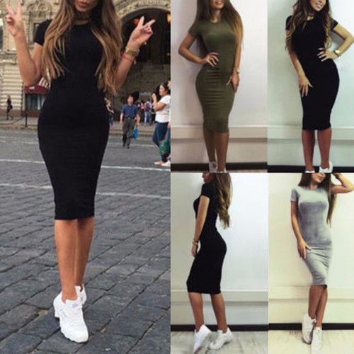 Femmes solide robe - femmes,