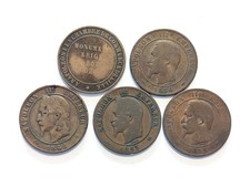 LOT 4 PIECES 10 CENTIMES +