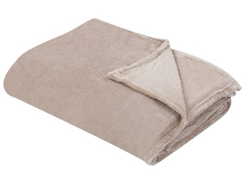 Couvre lit beige - beige, polyester