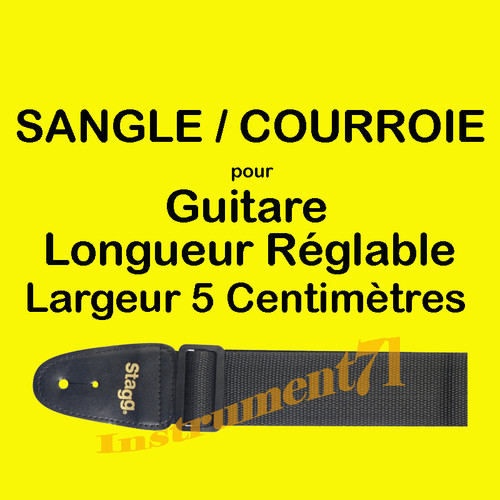Courroie sangle pour guitare - sangle,