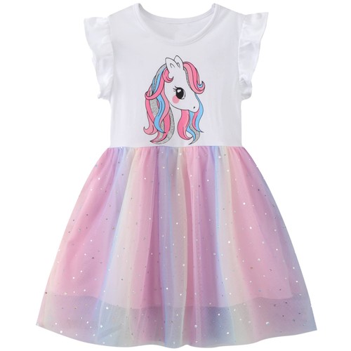 Robe bébé fille licorne - robe,
