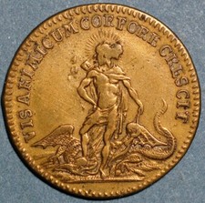 France Jeton Token Louis XV 1726-1741 Vis Animi Cum Corpore Crescit