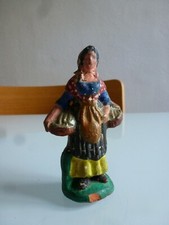 ANCIEN SANTON POISSONIERE H 10 cm NOEL CRECHE