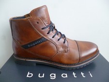 Bugatti Bottes Pour Hommes Bottines Chaussures D'Hiver En Cuir Marron 8373A