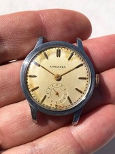 Longines Calatrava Flat Bezel Cal 12.68Z Working Rare Vintage Watch