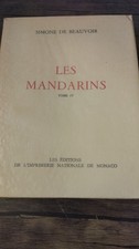 Beauvoir Simone de . Les Mandarins T. 4 . Imp. Nationale de Monaco . E. O. 1955