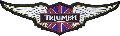 Triumph motorcyle silver wings - motorcyle,
