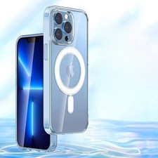 Coque iPhone 16 15 14 13  – MagSafe Magnétique Rigide Transparente Antichoc