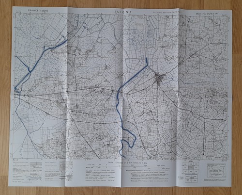 Carte para ww2 - carte, isigny