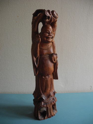 Statuette sculpture bois - statuette,