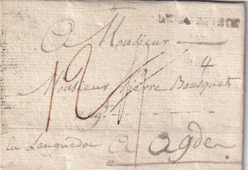 Marque postale 1784 port - 🦬marque,