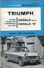 Triumph Herald and S 948cc Olysager Motor Manual