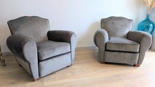 Paire de fauteuils club