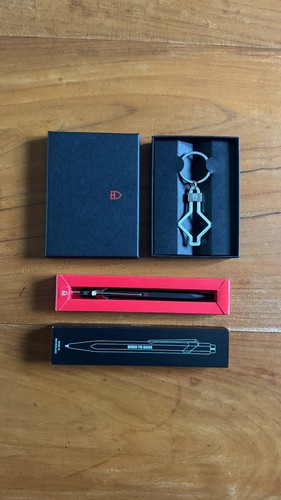 Porte clés stylo acier - clés, et
