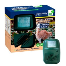 Edialux Répulsif ultrason chat et chien, anti-chats chiens souris rats,