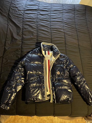 Doudoune moncler bleu - doudoune,