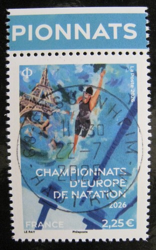Timbre france 2026 - france, natation
