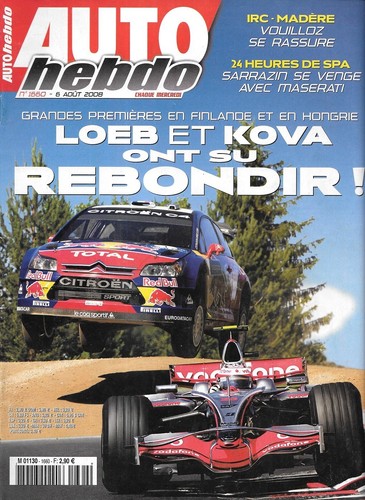 Auto hebdo 1660 2008 gp - hebdo,