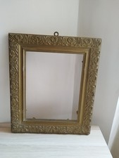 ​Old Art Nouveau style gold frame in wood and stucco 48x40cm approx.