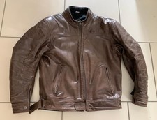 RICHA UK42 Brown Leather Armoured Biker Jacket P2P 23" L 25"