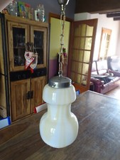 DABOLO PENDANT LAMP CLICHY STYLE YELLOW YEARS 50-60 DESIGN