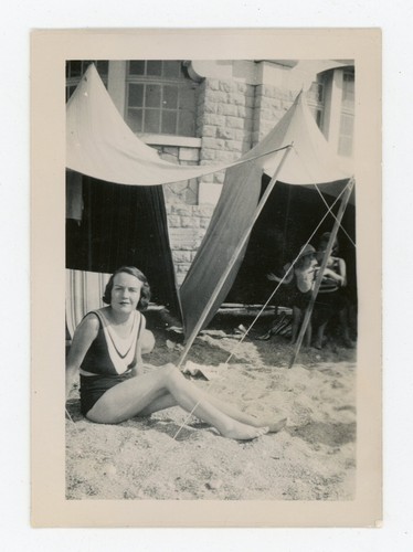 Photo snapshot 1930 plage - photo,