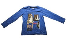 Star Wars Manches Longues Shirt Enfants Taille 4-6 Ans 110 116 Bleu