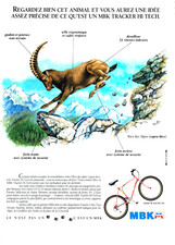 1989 Advertising 1022 Advertising Bike MBK B Tracker Hi Tech Front Brake