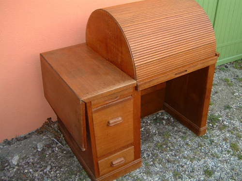 Bureau chene cylindre debut - bureau, a