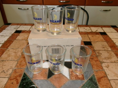 Verres ricard allongés - ricard,