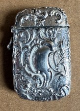 Boite d’allumettes Grattoir Pyrogène. Argent massif. Poinçon tête de Sanglier