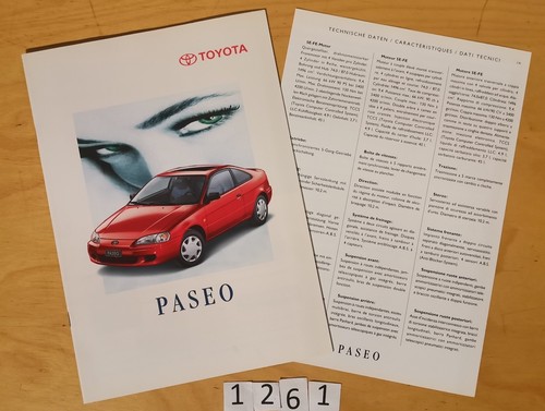 Toyota paseo prospectus - paseo, +