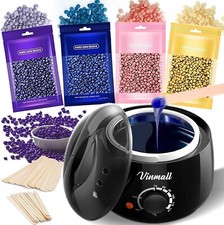 Chauffe cire avec 400g Epilation Cire Perles pour Dépilatoire, Cire Chaude