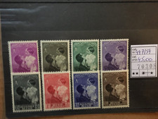 belgique 1937 cob 447 à 454 neuf sans charnière