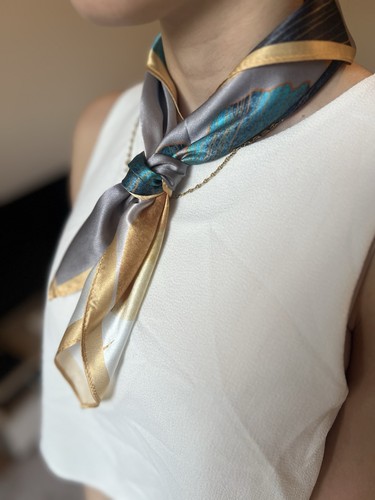 Foulard carré 100 soie - foulard,