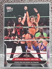 Stephanie Vaquer Lola Vice 2025 Topps Now WWE #60 Dynamic Duo Tag Team Win