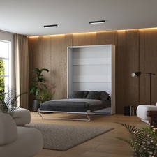 Lit escamotable M1 (40 cm de profondeur) 140x200 V avec cadre rembourré