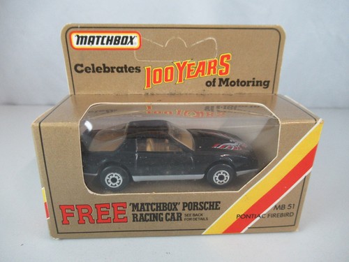 Pontiac firebird matchbox - pontiac,