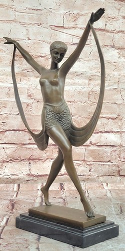 Statue bronze signée art - bronze,
