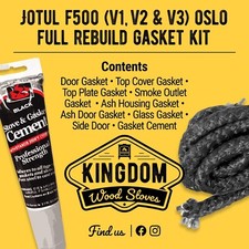 Jotul F500 OSLO FULL REBUILD Gasket Kit W/cement *FREE Shipping!*