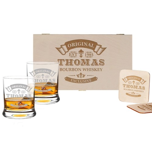 Set cadeau whisky pièces - 5,