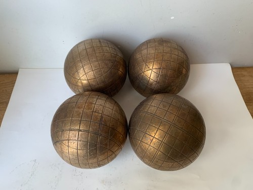 Anciennes boules laiton - boules, en