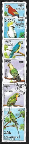Kampuchéa 1989 yvert - kampuchéa, 872/77