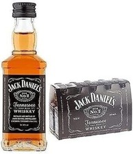 10 X Jack Daniel's Tennessee Whiskey 5 CL Vol Miniatures (Bouteilles De Pet )