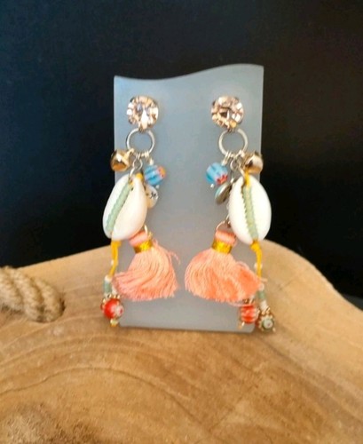 Boucles oreille coquillage - d'oreille,
