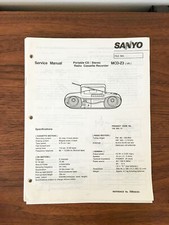 Sanyo MCD-Z3 Boombox Stereo Service Manual *Original*