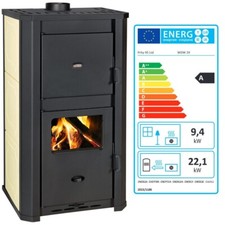 Poêle à Bois Chaudière Brûleur Chauffage au Prity WD W29D  22,1+9,4kw Eco Design
