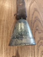Antique Reynier Metal Bell, for Cattle Leather Necklace 